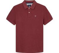 Hackett London Slim Fit Logo, Camisa Polo para Hombre, Rojo (Dusty Red), XS