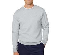 Hackett London Sudadera de Doble Punto para Hombre, Gris (Light Grey Marl), S