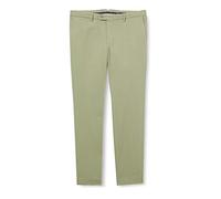 Hackett London Tencel Cotton Linen Pantalones, Oil Green B, 32 para Hombre