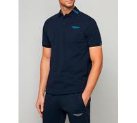 Hackett Polo de hombre Aston Martin manga corta tallas grandes. Azul marino 4XL/1XL