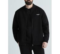 Hackett Sudadera de hombre Aston Martin con cremallera frontal tallas grandes. Negro 1XL/07