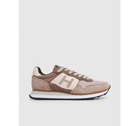 Hackett Zapatillas Telfor Vibe hombre tipo running bajas piel. Marrón 43