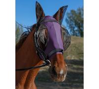 HackFond Máscara de mosca de caballo con orejas, protección UV para caballos, elasticidad con grandes cubiertas de malla para ojos, ajuste cómodo, transpirable, ligero para caballos, mazorca de color
