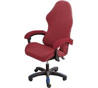 HACLEN Funda elástica para silla de videojuegos, de jacquard, antideslizante, extraíble, lavable, para silla Racing Boss (rojo vino, talla única)