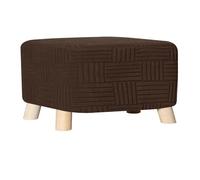HACLEN Funda otomana rectangular, funda elástica para reposapiés, extraíble, lavable, de elastano, plegable, protector de muebles (marrón, grande)