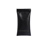 HACLEN Funda para gafas de sol, funda para gafas de sol con paño de limpieza para gafas, funda de gafas de sol de moda, bolsa de cuero para gafas, Negro -, talla única