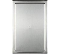 Haco - Tapa para cuadro de inspección (acero cepillado, con marco empotrado, 200 x 300 mm)