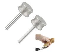 HACRAHO Brocas giratorias de diamante para perro, 2 piezas de fijación de | Dremel - Accesorio para amoladora de uñas para mascotas, rueda de repuesto de 0.12 pulgadas para lima de uñas y cortaúñas