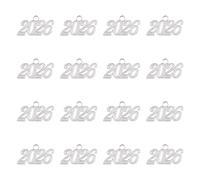 HACRAHO Colgante de metal con sello del año 2026, 20 borlas de graduación, pulsera, collar, aretes, llavero, tiradores de cremallera, teléfono celular, manualidades, joyería, decoración de fiesta de