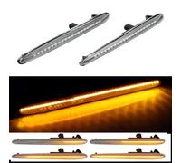 Hacreyatu 2 intermitentes laterales LED dinámicos con certificado para Alfa Romeo Giulietta 940 Juliet 50513758 5052294 (transparente)