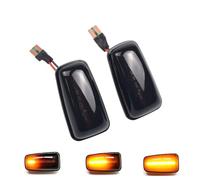 Hacreyatu 2 Negro ahumado intermitentes laterales LED dinámicos con certificado Peugeot 306 106 406 806 Expert Partner Ranch For Citroen Berlingo Jumpy Saxo Xantia