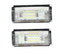 Hacreyatu 2 unids LED licencia número placa luz para B-M-W E46 3 Series 323i 325i 328i 330i 335i 325xi 328xi 1998-2007 12 V luces de placa