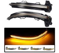 Hacreyatu 2x intermitente LED dinámico para ala lateral del espejo retrovisor, indicador de intermitente compatible con Audi A4 S4 B9 A5 S5 RS5 2017 2018 2019 (Amarillo)