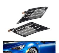 Hacreyatu Dinamicos Lateral LED Intermitente Lateral 2 Piezas Indicador Laterales para T-oyota 86 FT86 GT86 para Scion FR-S para Subaru BRZ (transparente)