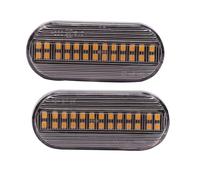 Hacreyatu Indicadores LED dinámicos de dirección lateral para VW Bora Golf 3 4 Passat 3BG Polo SB6 Sharan Vento (Blanco)