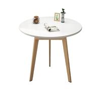 HACSYP Mesa Auxiliar Redonda, Moderna Mesa Auxiliar con Bandeja de café for sofá, Dormitorio, Sala de Estar, mesita de Noche for Espacios pequeños.