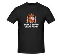 HACXZ Camiseta Hagamos Que España vuelva a ser Grande Camisetas políticas Divertidas Camisetas Informales
