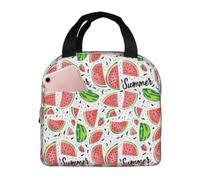 HACXZ Fiambrera con forma de corazón de mariquita roja, bolsa térmica para el almuerzo para adultos, fiambrera reutilizable para la oficina, el trabajo, picnics, senderismo y viajes.