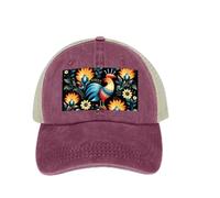 HACXZ Gorra de béisbol Hueca con Estampado de Arte folclórico Polaco, Gorra clásica de papá, Gorra de béisbol de algodón Ajustable, Gorra Deportiva con Visera