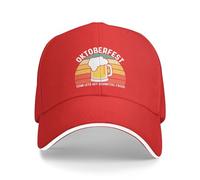 HACXZ Gorra de béisbol para Hombre con el Lema Equipo Oktoberfest: ¡Vamos a ponernos a Comer Schnitzel!
