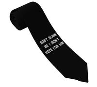 HACXZ No me culpes, yo no voté por él. Corbatas para hombre, corbatas divertidas para hombre, corbatas de seda para fiestas de negocios, ropa formal e informal clásica y elegante.