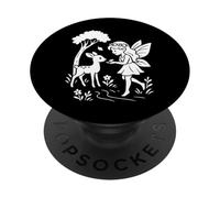 Hada alimentando a un Cervatillo PopSockets PopGrip Adhesivo