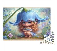 Hada bajo la Lluvia Puzzle 1000 Piezas Papel Reciclado para Adultos Puzzle para Adultos Juego Familiar Divertido y desafiante Excelente Idea de Regalo para la Creatividad 38x26cm/1000pcs