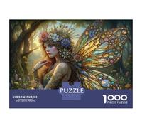 Hada de vidriera 1000 Piezas Puzzle para Adultos Puzzle Cartón Grueso - Ultra Difícil, Relajación Y Creatividad, Regalo Ideal para Amigos Adultos 70x50cm/1000pcs