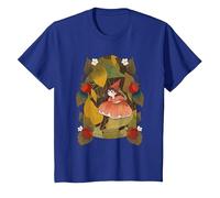 Hada del Bosque, Estética Cottagecore Camiseta, Niños, Azul Real, 10 años