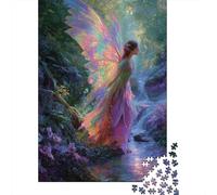 Hada del Bosque Puzzle de 1000 Piezas Juego de Puzzle 1000 Piezas Alas Fantasía Puzzle para Adultos Relajante Decorativo Hogar 38x26cm/1000pcs