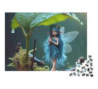 Hada del Bosque Puzzle de 1000 Piezas Juego de Puzzle 1000 Piezas Papel Gotas de Lluvia Puzzle para Adultos Relajante Decorativo 38x26cm/1000pcs