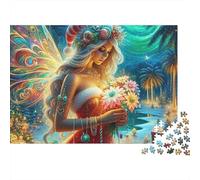 Hada Fantasía Puzzle de 1000 Piezas Papel para Adultos Magia Floral Relajación Decoración Hogar 52x38cm/1000pcs