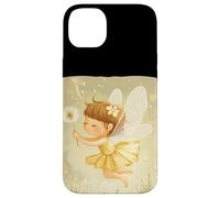 Hada feliz sosteniendo un diente de león para una mirada alegre Carcasa para iPhone 14 Plus