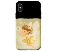 Hada feliz sosteniendo un diente de león para una mirada alegre Carcasa para iPhone X/XS