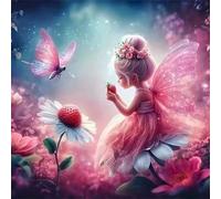 Hada Fresa Puzzle de 90 Piezas para Adultos, 30x30cm Puzzle Adultos 90 Piezas, Juguetes Desafiantes DIY Puzzles Imposible, Rompecabezas Clásicos para Toda la Familia