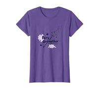 Hada Madrina: Haciendo Que la Magia suceda Camiseta, Mujer, Morado Jaspeado, XXL