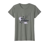 Hada Madrina: Haciendo Que la Magia suceda Camiseta, Mujer, Verde Militar Jaspeado, XL