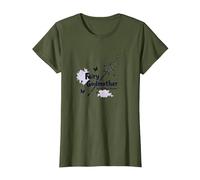 Hada Madrina: Haciendo Que la Magia suceda Camiseta, Mujer, Verde Oliva, L