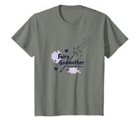 Hada Madrina: Haciendo Que la Magia suceda Camiseta, Niños, Verde Militar Jaspeado, 6 años