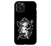 Hada mágica del bosque con varita en hoja Carcasa para iPhone 11 Pro