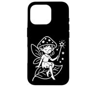 Hada mágica del bosque con varita en hoja Carcasa para iPhone 16 Pro