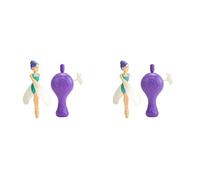 Hada mágica, muñeca voladora de Colores, alas móviles Suaves, Brilla en la Oscuridad, arrancador con Cuerda, 14 cm, a Partir de 3 años (Paquete de 2)