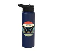Hada Mujer Antisocial Mariposa Odia Ansiedad Introvertida Stainless Steel Insulated Water Bottle