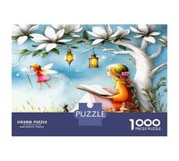 Hada Pájaro Magnolia 1000 Piezas Delicada Magia del Bosque Puzzle para Adultos - Cartón Ecológico - Super Divertido para Casa, Actividad Educativa Chula, Regalo Genial para Las Familias 38x26cm/100