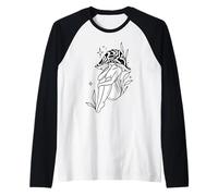 Hada Seta Divina Femenina Naturaleza Camiseta Manga Raglan