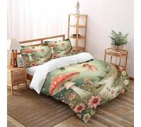 Hada Seta Funda De Edredón 3 Piezas 3D Impresa Fantasy ForestFairies con 2 Fundas De Almohada Double（200x200cm） 100% Microfibra Ropa De Cama para Niñosy Hombres