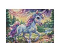 Hada Unicornio Puzzles 300 Piezas Impossible 3D Ultra Difícil Rompecabezas para Adultos Desafío Intelectual Estera Portátil DIY Moderno Creativo 300 PCS