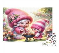 Hadas Lindas cocinando Puzzle 1000 Piezas Papel Reciclado para Adultos Puzzle para Adultos Imposible difícil desafiante Excelente Idea de Regalo para descompresión en casa 52x38cm/1000pcs