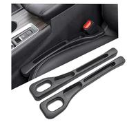HADAVAKA 2 Pc Multifunctional Car Seat Gap Filler, Universal Gap Filler Pad with Phone Holder, Seat Clip Seam Leak Stopper Storage Strip Interior Accessories, For Car SUV Truck Seat (Black)