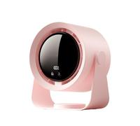 HADAVAKA Air Circulator Fan, Quiet, Portable With Digital Display, 5400mAh Rechargeable Desk Fan, 100 Speeds Whole Room Air Circulator, 4.5-20 Hours Of Life, for Bedroom, Kitchen, Outdoor (Pink)